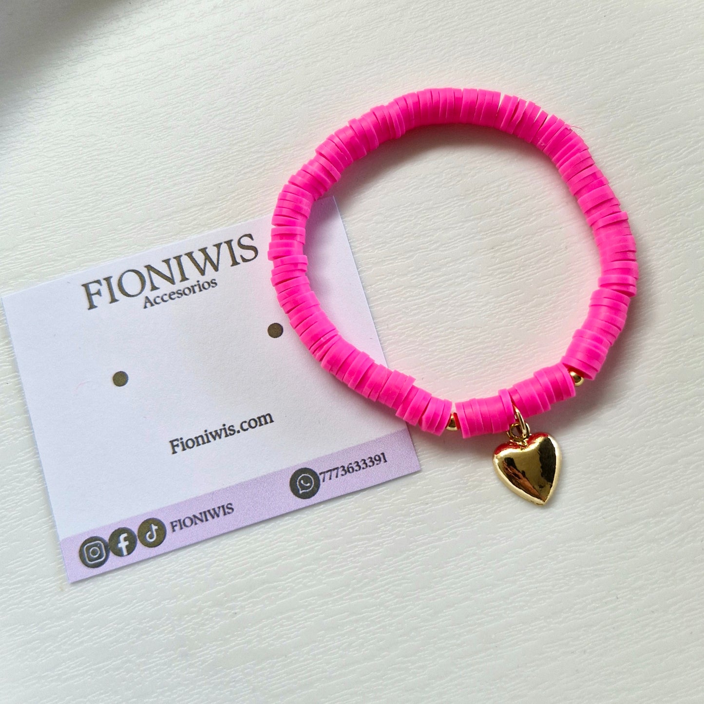 Pulsera Arcilla Corazón