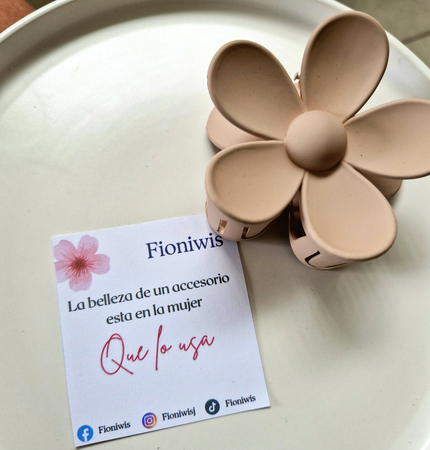 Hair Clip Primavera Palo de Rosa