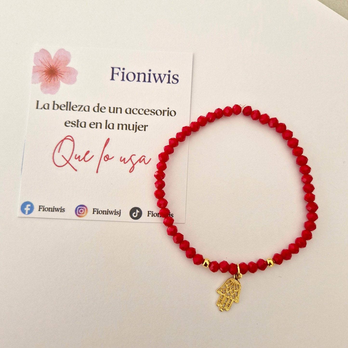 Pulsera Mano Roja