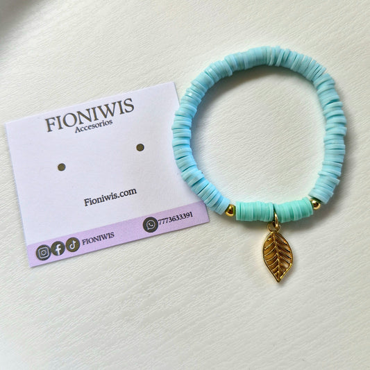 Pulsera Arcilla Hoja