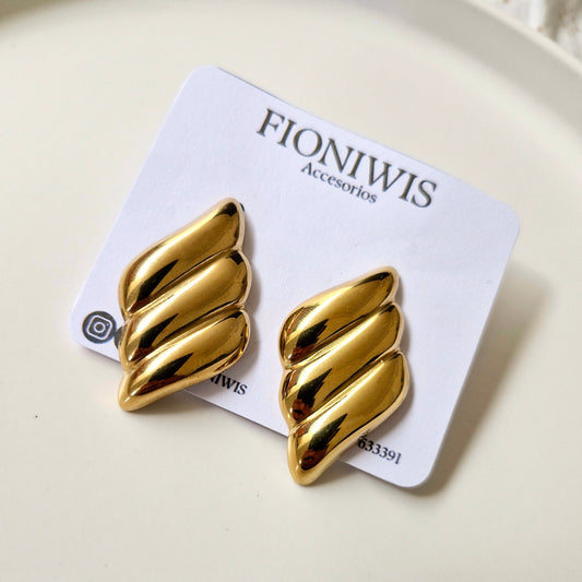Aretes Alas Dorado