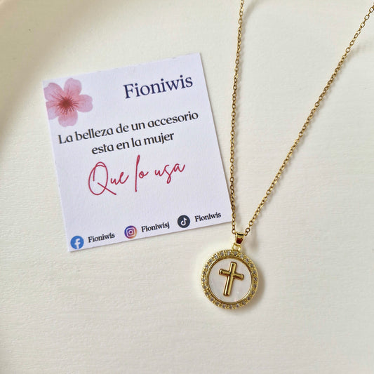 Collar Cruz Perla
