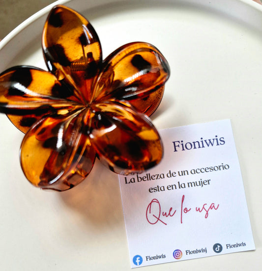 Hair Clip Hawaiana Tigre