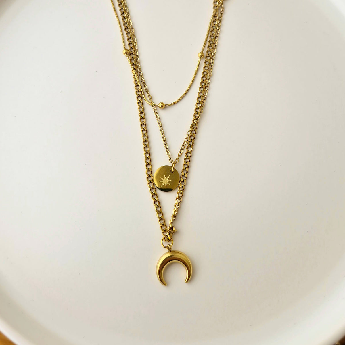 Collar Luna triple