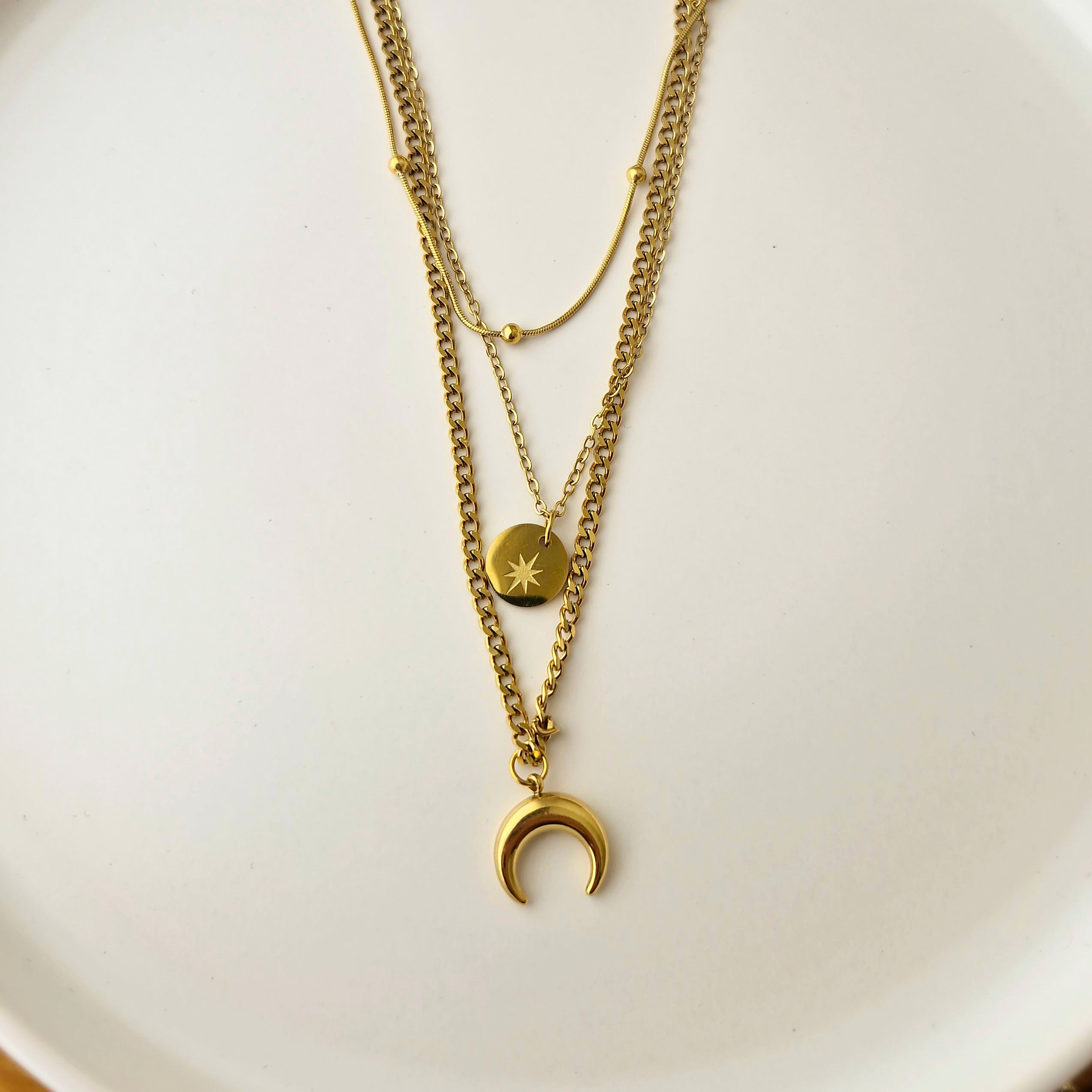 Collar Luna triple