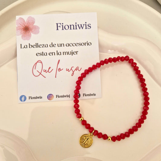 Pulsera San Benito Roja