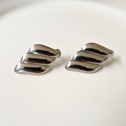 Aretes Alas Plateado