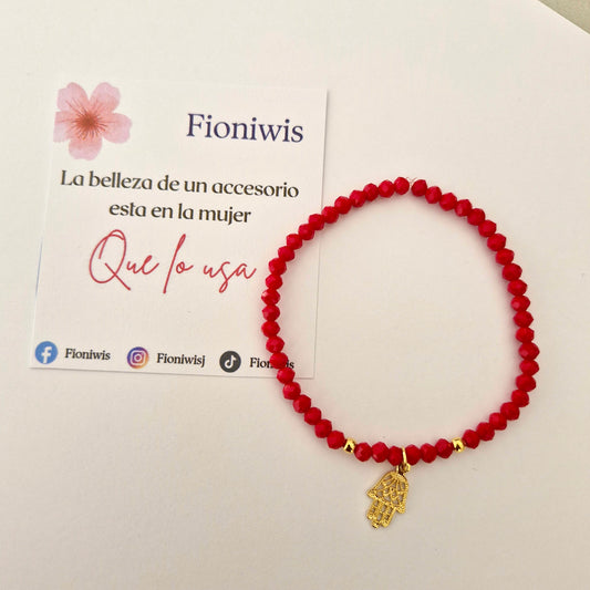 Pulsera Mano Roja